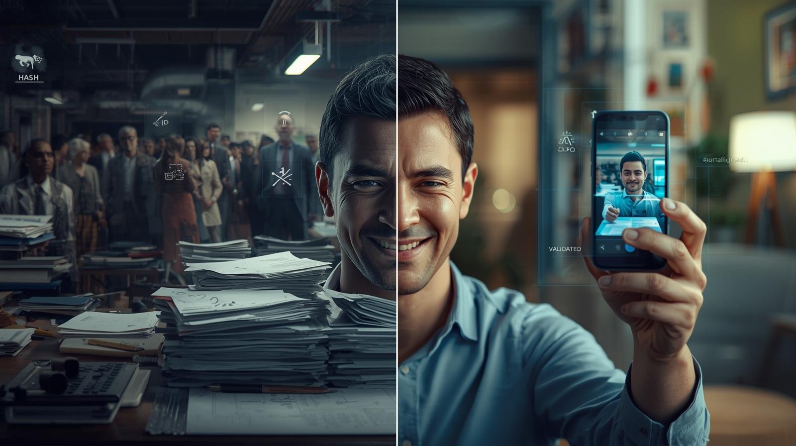 Transformação Digital - Antes e Depois